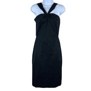 Barney's New York Women's Dress Black Cocktail Sleeveless Rayon Size 4 Textured